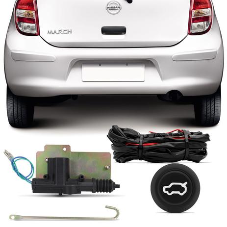 Kit Abertura de Porta Malas Nissan March 12 13 14 15 16 17 2 e 4 Portas Abre no Botão e Alarme - Dial é boa?