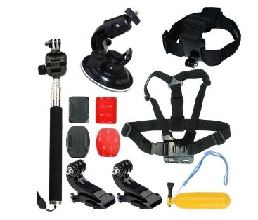 Kit Acessórios 9 peças GoPro - Hero 2-6 - Proaventura Menor preço em Kit Acessórios 9 peças GoPro - Hero 2-6 - Proaventura