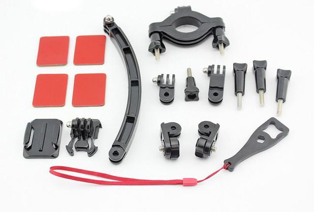 Kit Acessórios Moto Bike GoPro SJCAM Xiaomi Yi Motocicleta - F32 Menor preço em Kit Acessórios Moto Bike GoPro SJCAM Xiaomi Yi Motocicleta - F32
