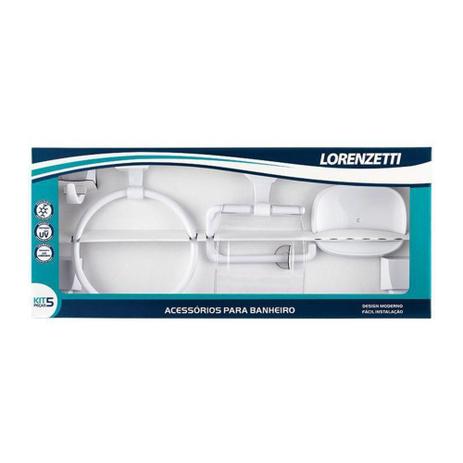 Kit Acessórios p Banheiro Lorenzetti Attic Quadra 2000 F24 é ruim? Kit Acessórios p Banheiro Lorenzetti Attic Quadra 2000 F24 é boa?
