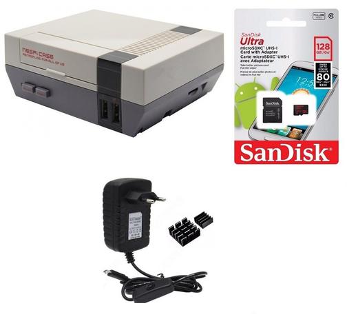 Kit Acessórios P/ Raspberry Pi 3 - 128gb Case Retroflag Nespi - Monkey business br Menor preço em Kit Acessórios P/ Raspberry Pi 3 - 128gb Case Retroflag Nespi - Monkey business br