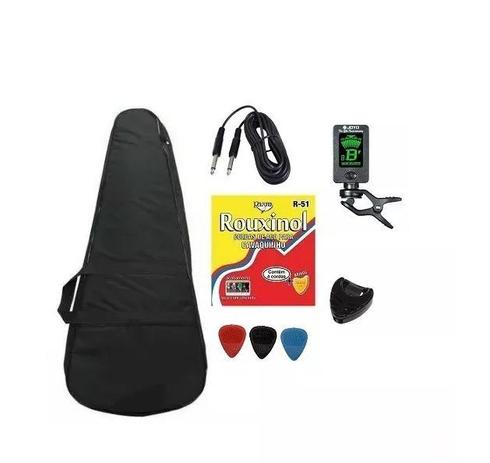 Kit Acessórios Para Cavaco Capa Corda afinador Palheta Porta - King musical é boa?