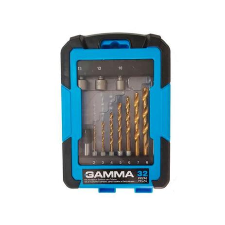 Kit acessórios Sextavados Gamma para Parafusadeira e Furadeira 32 Peças Menor preço em Kit acessórios Sextavados Gamma para Parafusadeira e Furadeira 32 Peças