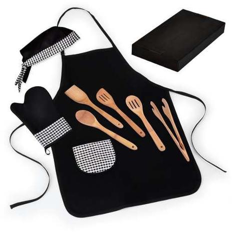 Kit Acessórios Utensílios Cozinha Bambu 8 Pçs Colher De Pau - Welf Menor preço em Kit Acessórios Utensílios Cozinha Bambu 8 Pçs Colher De Pau - Welf