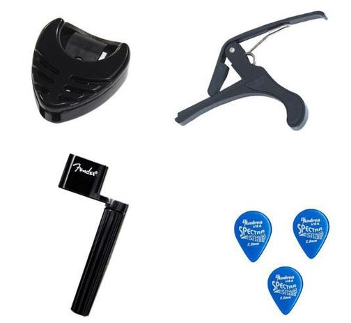 Kit Acessórios Violão Capotraste Encordoador Palheta - Smart Menor preço em Kit Acessórios Violão Capotraste Encordoador Palheta - Smart