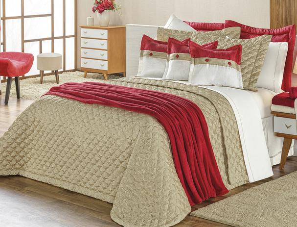 Kit Acolchoado Letícia Casal Queen 5 Peças Cetim Amassado 100 Poliéster Bronze - Vilela enxovais Menor preço em Kit Acolchoado Letícia Casal Queen 5 Peças Cetim Amassado 100 Poliéster Bronze - Vilela enxovais