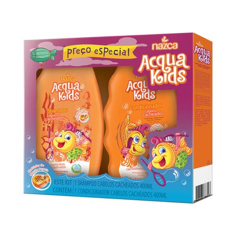 Kit acqua kids nazca - cabelos cacheados - sh + cond 400ml Menor preço em Kit acqua kids nazca - cabelos cacheados - sh + cond 400ml