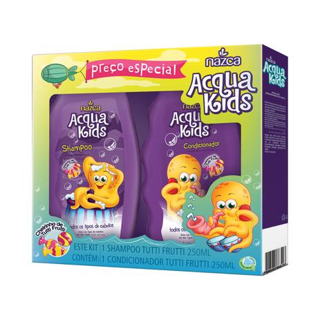 Kit acqua kids nazca - tutti frutti - shampoo + cond 250ml Menor preço em Kit acqua kids nazca - tutti frutti - shampoo + cond 250ml