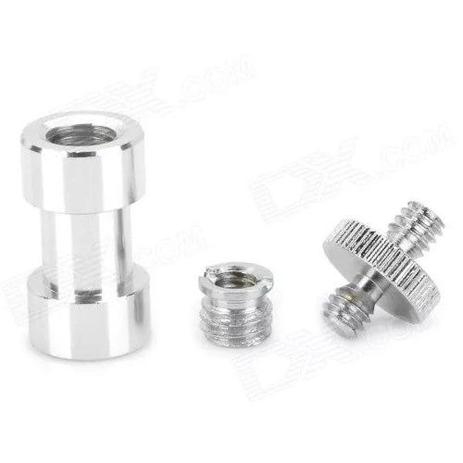 Kit Adaptador 1/4 Para 3/8 Parafuso Tripé 5 Em 1 Sapata Dslr - Oem Menor preço em Kit Adaptador 1/4 Para 3/8 Parafuso Tripé 5 Em 1 Sapata Dslr - Oem