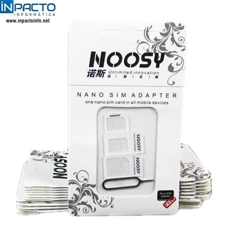 Kit adaptador p/ chip simcard - (oem) Menor preço em Kit adaptador p/ chip simcard - (oem)