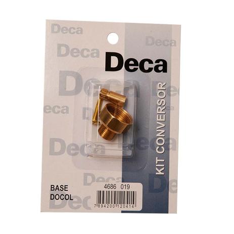 Kit adaptador para acabamento com base Docol bronze bruta Deca Menor preço em Kit adaptador para acabamento com base Docol bronze bruta Deca