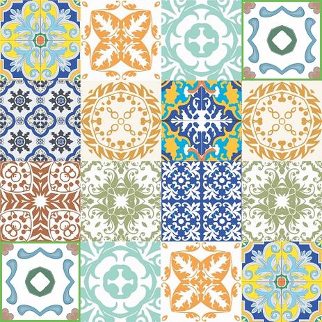 Kit Adesivo Azulejo Mosaico 15X15Cm 16 Unid. Br Controll Menor preço em Kit Adesivo Azulejo Mosaico 15X15Cm 16 Unid. Br Controll