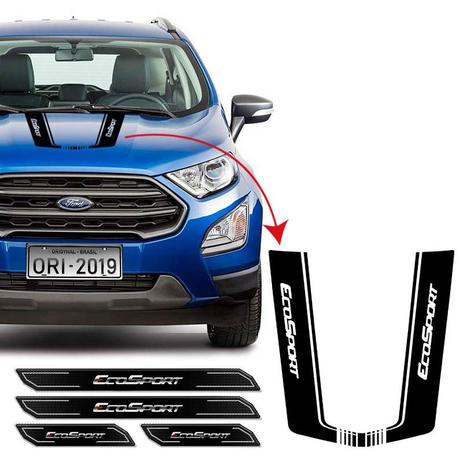 Kit Adesivo Do Capô Ecosport 2018/2020 + Soleira Protetora - Sportinox Menor preço em Kit Adesivo Do Capô Ecosport 2018/2020 + Soleira Protetora - Sportinox