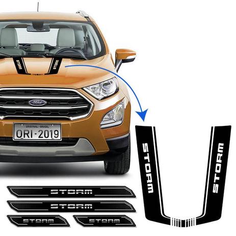 Kit Adesivo Do Capô Ecosport Storm 18/20 + Soleira Protetora - Sportinox Menor preço em Kit Adesivo Do Capô Ecosport Storm 18/20 + Soleira Protetora - Sportinox