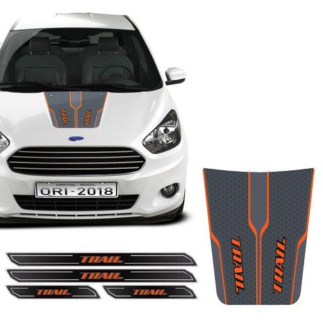 Kit Adesivo Do Capô Ford Ka Trail 2018 + Soleira Protetora - Sportinox Menor preço em Kit Adesivo Do Capô Ford Ka Trail 2018 + Soleira Protetora - Sportinox