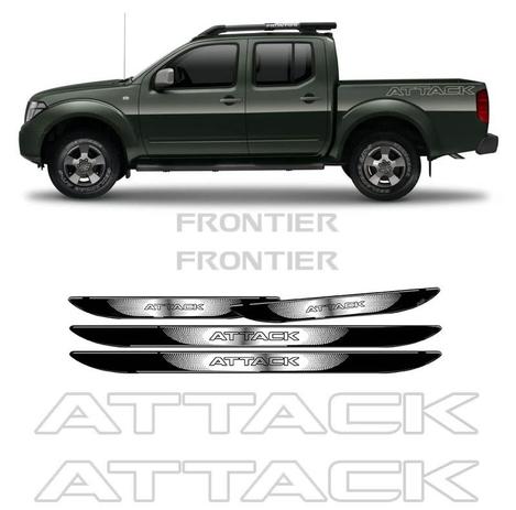Kit Adesivo Faixa Frontier Attack Prata + Soleira Black Over - Sportinox Menor preço em Kit Adesivo Faixa Frontier Attack Prata + Soleira Black Over - Sportinox
