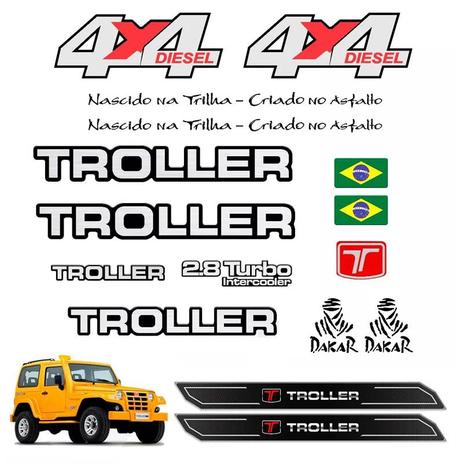 Kit Adesivos Capô Troller 4x4 Diesel 2005 + Soleira Da Porta - Sportinox Menor preço em Kit Adesivos Capô Troller 4x4 Diesel 2005 + Soleira Da Porta - Sportinox