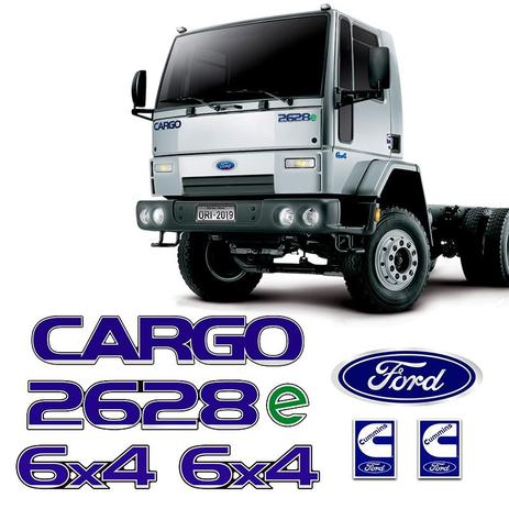 Kit Adesivos Cargo 2628e 6x4 Cummins Emblemas Caminhão Ford - Sportinox Menor preço em Kit Adesivos Cargo 2628e 6x4 Cummins Emblemas Caminhão Ford - Sportinox