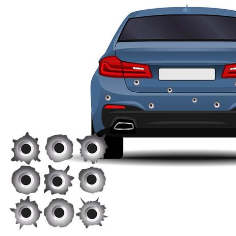 Kit Adesivos Decorativo Buraco Tiro de Bala Cartela 9 unid - Sportinox é boa?