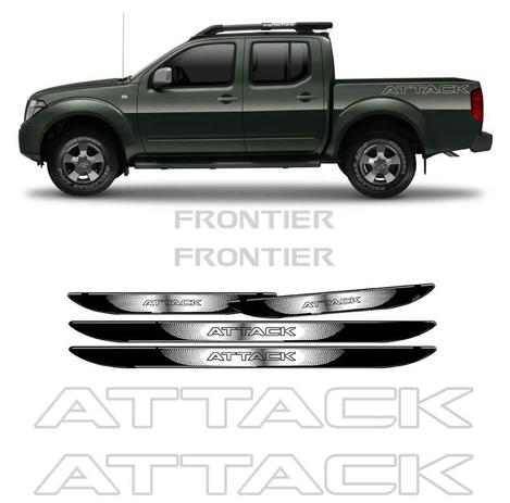 Kit Adesivos Faixa Frontier Attack Prata + Soleira da Porta - Sportinox Menor preço em Kit Adesivos Faixa Frontier Attack Prata + Soleira da Porta - Sportinox