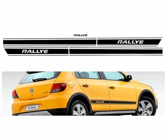 Kit Adesivos Faixas Laterais Preta Gol Rallye G5 2011 - Sportinox Menor preço em Kit Adesivos Faixas Laterais Preta Gol Rallye G5 2011 - Sportinox