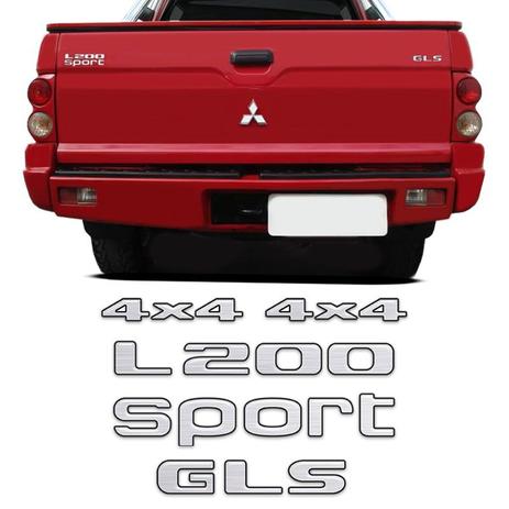 Kit Adesivos L200 Sport Gls 4x4 Mitsubishi Resinado Escovado - Sportinox Menor preço em Kit Adesivos L200 Sport Gls 4x4 Mitsubishi Resinado Escovado - Sportinox