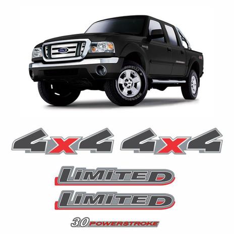 Kit Adesivos Ranger 2010/2012 Prata Limited 3.0 Powerstroke - Sportinox Menor preço em Kit Adesivos Ranger 2010/2012 Prata Limited 3.0 Powerstroke - Sportinox