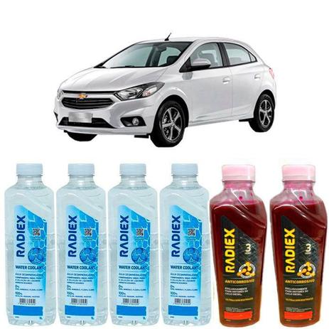 Kit aditivo radiador anticorrosivo vermelho + agua desmineralizada - chevrolet onix - r8704 - Radiex é boa?