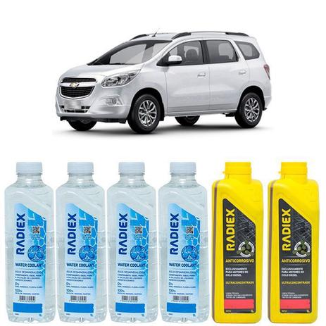 Kit aditivo radiador anticorrosivo vermelho + agua desmineralizada - chevrolet spin - r8704 - Radiex é boa?