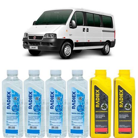 Kit aditivo radiador anticorrosivo vermelho + agua desmineralizada - fiat ducato - r8704 - Radiex é boa?