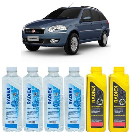 Kit aditivo radiador anticorrosivo vermelho + agua desmineralizada - fiat palio weekend - r8704 - Radiex Menor preço em Kit aditivo radiador anticorrosivo vermelho + agua desmineralizada - fiat palio weekend - r8704 - Radiex