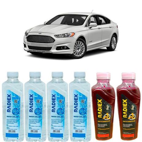 Kit aditivo radiador anticorrosivo vermelho + agua desmineralizada - ford fusion - r8704 - Radiex Menor preço em Kit aditivo radiador anticorrosivo vermelho + agua desmineralizada - ford fusion - r8704 - Radiex