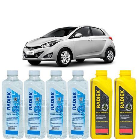 Kit aditivo radiador anticorrosivo vermelho + agua desmineralizada - hyundai hb20 - r8704 - Radiex é boa?