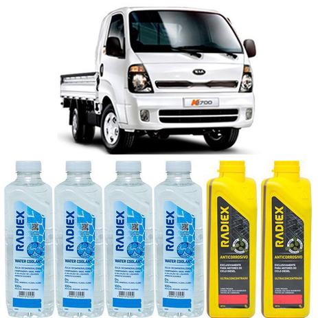 Kit aditivo radiador anticorrosivo vermelho + agua desmineralizada - kia k2500 - r8704 - Radiex é boa?