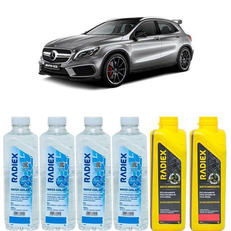 Kit aditivo radiador anticorrosivo vermelho + agua desmineralizada - mercedes classe gla - r8704 - Radiex é boa?