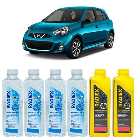 Kit aditivo radiador anticorrosivo vermelho + agua desmineralizada - nissan march - r8704 - Radiex é boa?