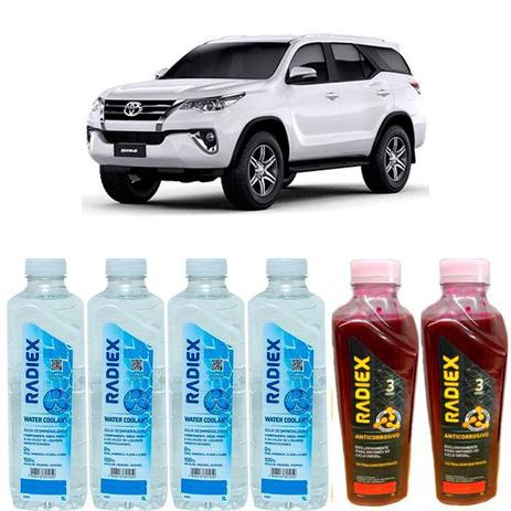 Kit aditivo radiador anticorrosivo vermelho + agua desmineralizada - toyota hilux sw4 - r8704 - Radiex é boa?