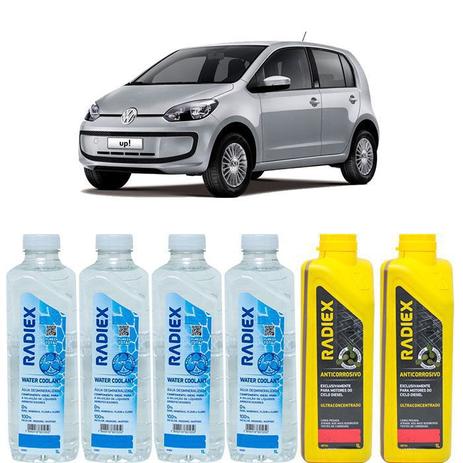 Kit aditivo radiador anticorrosivo vermelho + agua desmineralizada - volkswagen up! - r8704 - Radiex é boa?