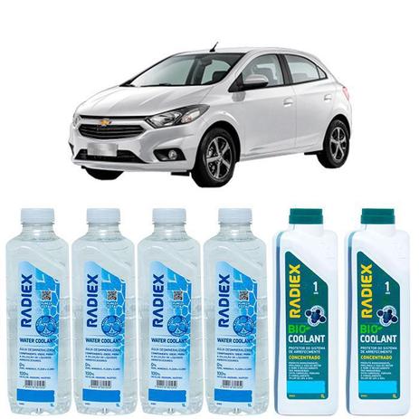 Kit aditivo radiador bio coolant concentrado azul + agua desmineralizada - chevrolet onix - r1922 - Radiex é boa?