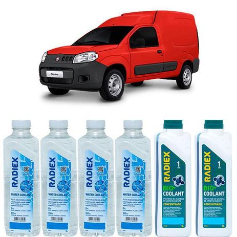Kit aditivo radiador bio coolant concentrado azul + agua desmineralizada - fiat fiorino - r1922 - Radiex é boa?