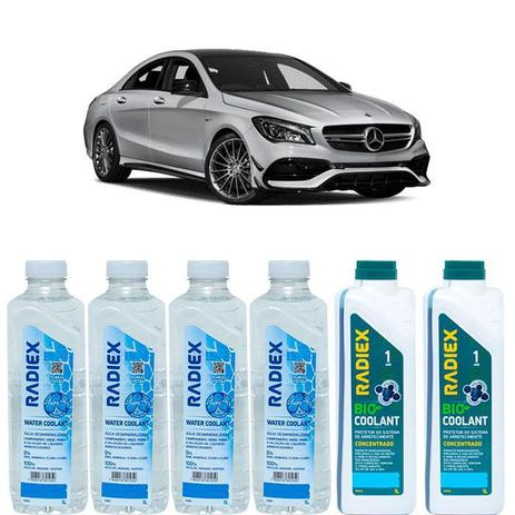 Kit aditivo radiador bio coolant concentrado azul + agua desmineralizada - mercedes classe c - r1922 - Radiex é boa?