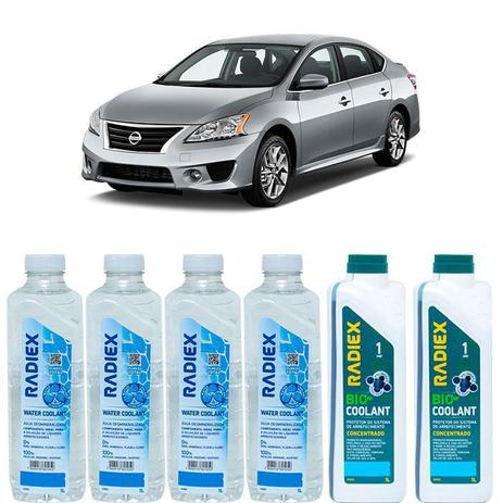 Kit aditivo radiador bio coolant concentrado azul + agua desmineralizada - nissan sentra - r1922 - Radiex é boa?