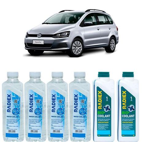 Kit aditivo radiador bio coolant concentrado azul + agua desmineralizada - volkswagen space fox - r1922 - Radiex é boa?