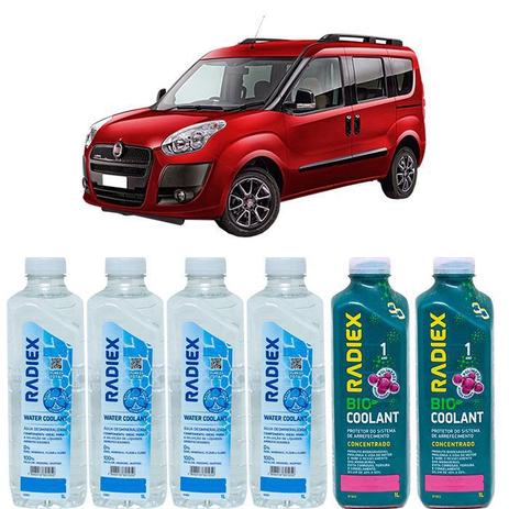 Kit aditivo radiador bio coolant concentrado rosa + agua desmineralizada - fiat doblo - r1923 - Radiex é boa?