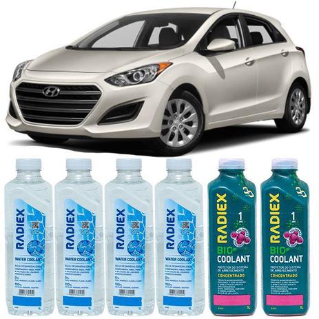 Kit aditivo radiador bio coolant concentrado rosa + agua desmineralizada - hyundai elantra - r1923 - Radiex é boa?