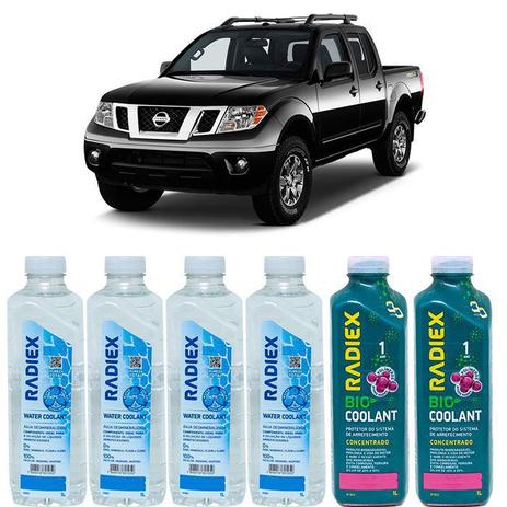 Kit aditivo radiador bio coolant concentrado rosa + agua desmineralizada - nissan frontier - r1923 - Radiex é boa?