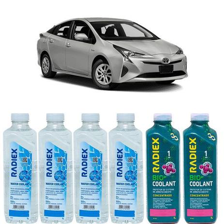 Kit aditivo radiador bio coolant concentrado rosa + agua desmineralizada - toyota prius - r1923 - Radiex é boa?