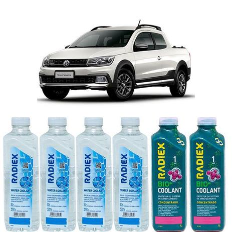 Kit aditivo radiador bio coolant concentrado rosa + agua desmineralizada - volkswagen saveiro - r1923 - Radiex Menor preço em Kit aditivo radiador bio coolant concentrado rosa + agua desmineralizada - volkswagen saveiro - r1923 - Radiex