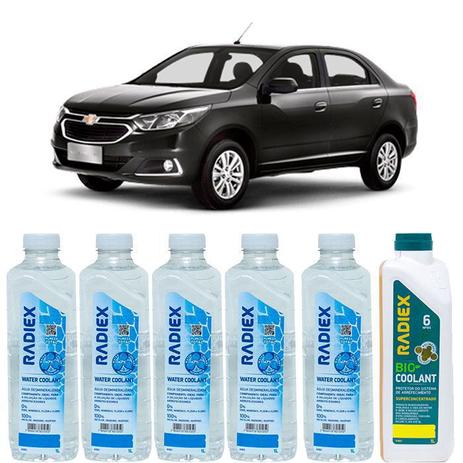 Kit aditivo radiador bio coolant superconcentrado amarelo + agua desmineralizada - chevrolet cobalt - r1883 - Radiex é boa?