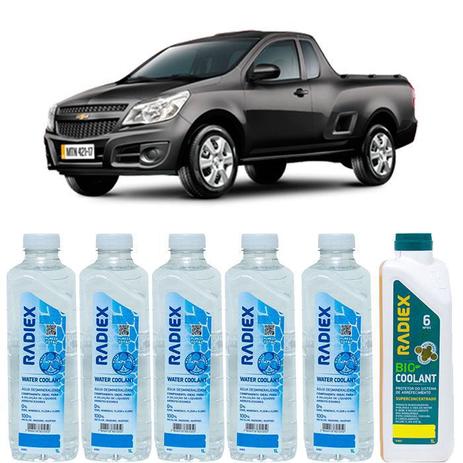 Kit aditivo radiador bio coolant superconcentrado amarelo + agua desmineralizada - chevrolet montana - r1883 - Radiex é boa?